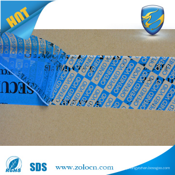 Tamper evident warning tape security packaging tape sealing tape